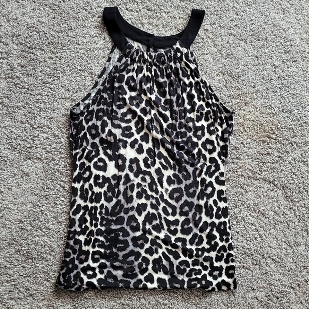 Leopard Halter Top